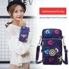 Korean Style Crossbody Phone Bag: Women's Cloth Pouch with Neck Strap, Sports Armband, and Wrist Coin Purse