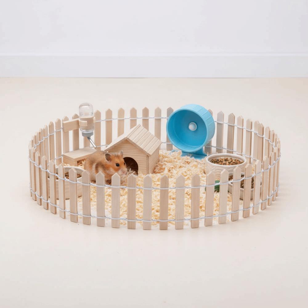 90x5cm Mini-Feengartenzaun Naturholz DIY Holzzaun Puppenhaus Dekoration