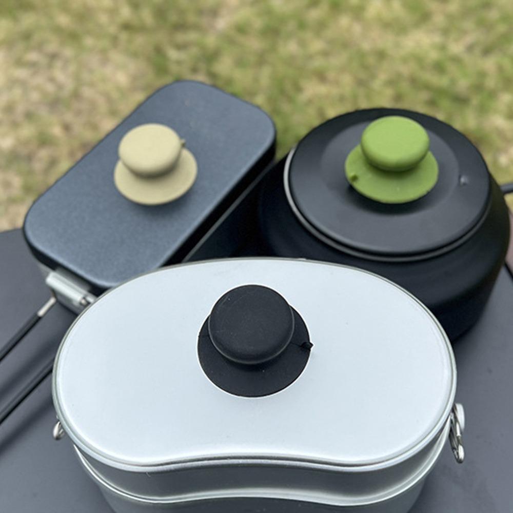 Non Slip Silicone Handle Anti Scald Lid Knob Durable Suction Cup Knob  Camping