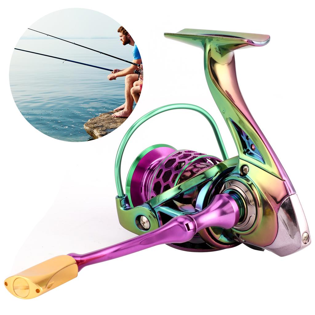 Wytrzymały metalowy kołowrotek spinningowy 9+1BB wymienny lewo/prawo szybki kołowrotek wędkarski(2000 )