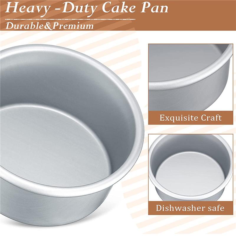 ABIYY-18 Pieces 4 Inch Small Cake Pan Mini Round Cake Pans for Baking Cake Pans Cheese Cake, Pizza, Quiche
