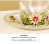 Chrysanthemum Enamel Glass Tea Cup - Lead-Free Crystal Coffee Cup Gift