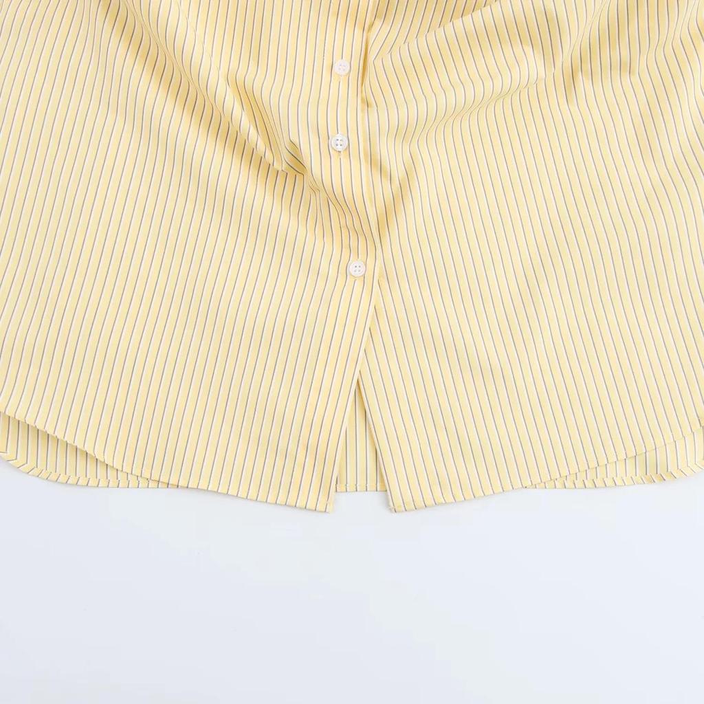 Women's Casual Loose Poplin Shirt & Pants Set - European & American Hot Style Fashion