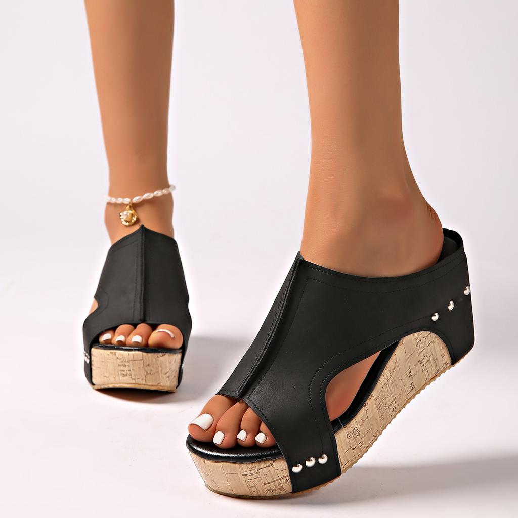 Fashion Fashion Sandals Women New Designer Wedges Sandals Women Slippers Summer Outdoor Beach Platform Shoes High Heel Slippers Women