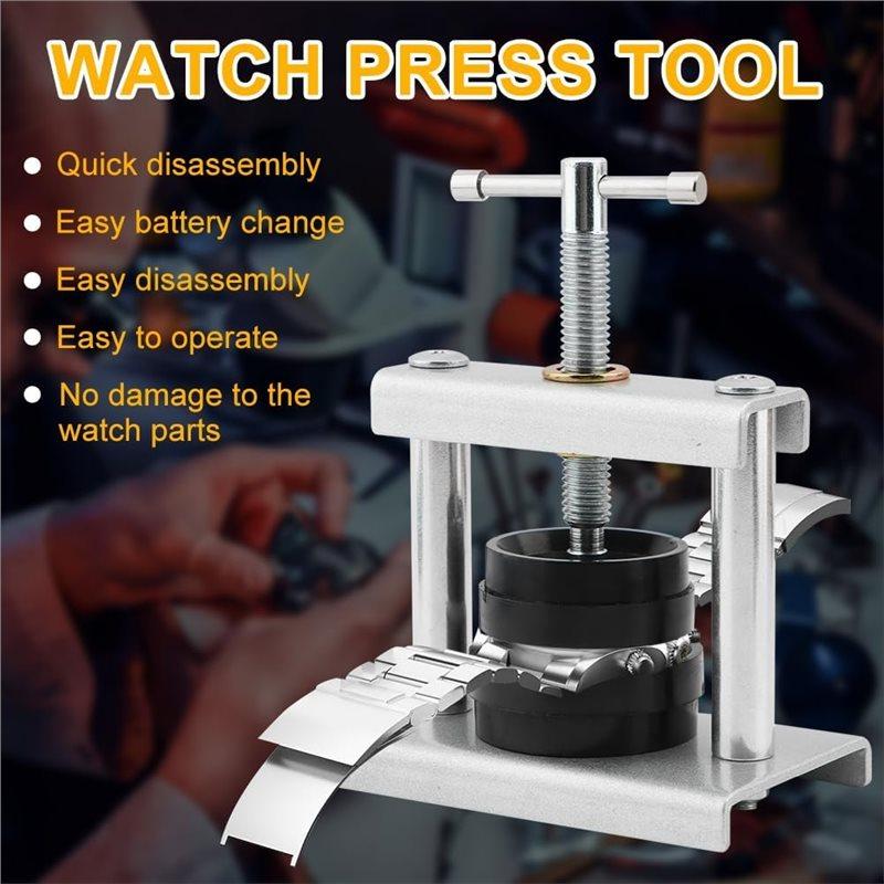 ABGR-21-In-1 Watchmaker Maintenance Tool Kit, Includes 18 Molds& Pry Tools For Back Case Cover Open/Close, For Watch Repair