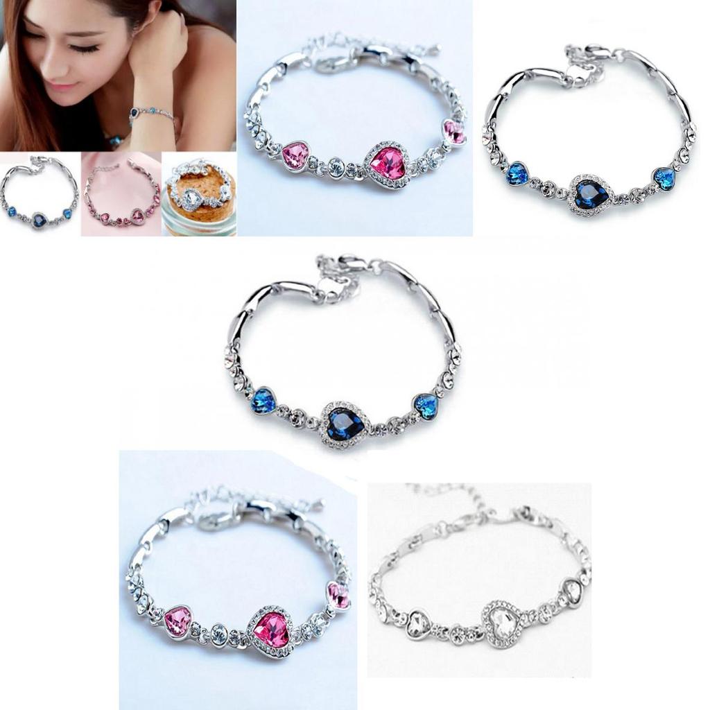Ocean Heart Style Womens Bracelet With Zinc Alloy Craftsmanship Trendy Accessory