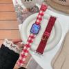 For Apple Watch Applewatch S10 Small Fragrance Wool Strap Iwatch987Se New Year Red
