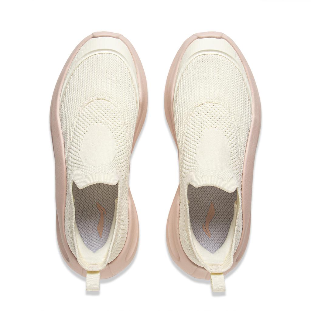 Li Ning Sports Life Collection Cushioning Slip Resistant Abrasion Resistant Lightweight Low top Casual Shoes Women's AGLV028-3