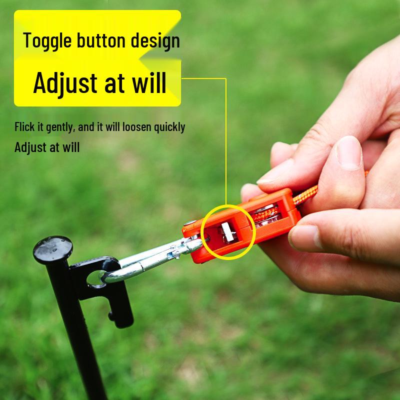 Adjustable Reflective Windproof Camping Tent Rope Pulley System