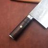 8 Inch Handmade Damascus Knife Forged Damascus Steel Blade Ebony Handle Chef Cleaver Meat Slicing Vegetables Kitchen Knives