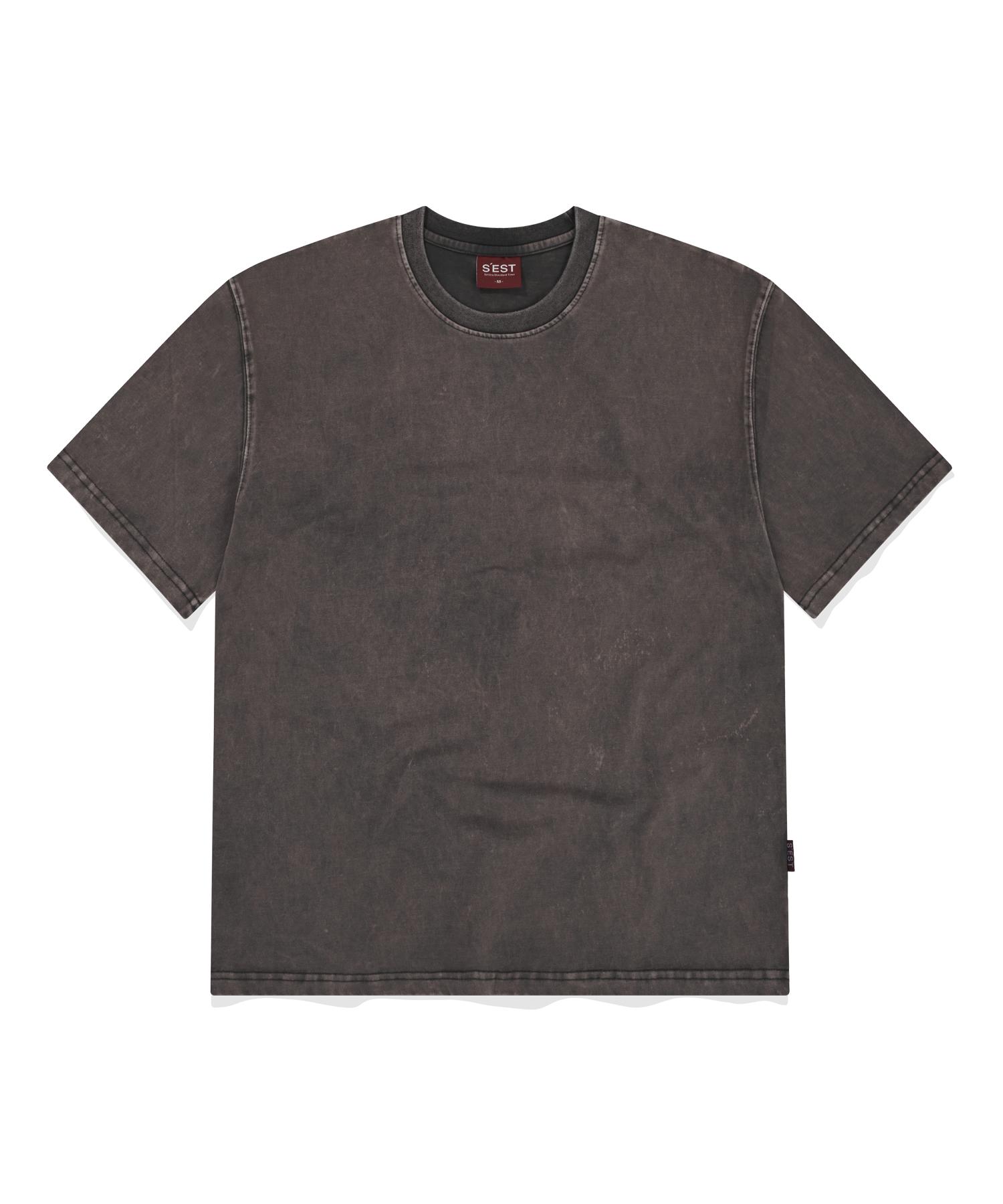 Siest Washed T-Shirts Charcoal S