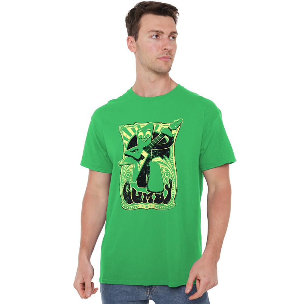 Gumby Unisex Adult Vintage Rock Poster T-Shirt