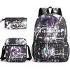 Genshinimpact Yuanshen School Bag Three-Piece Pencil Case Shoulder Bag Backpack