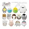 [BESTEVER] Fluffy Egg Ball Chain Plush Toy Penguin 46165