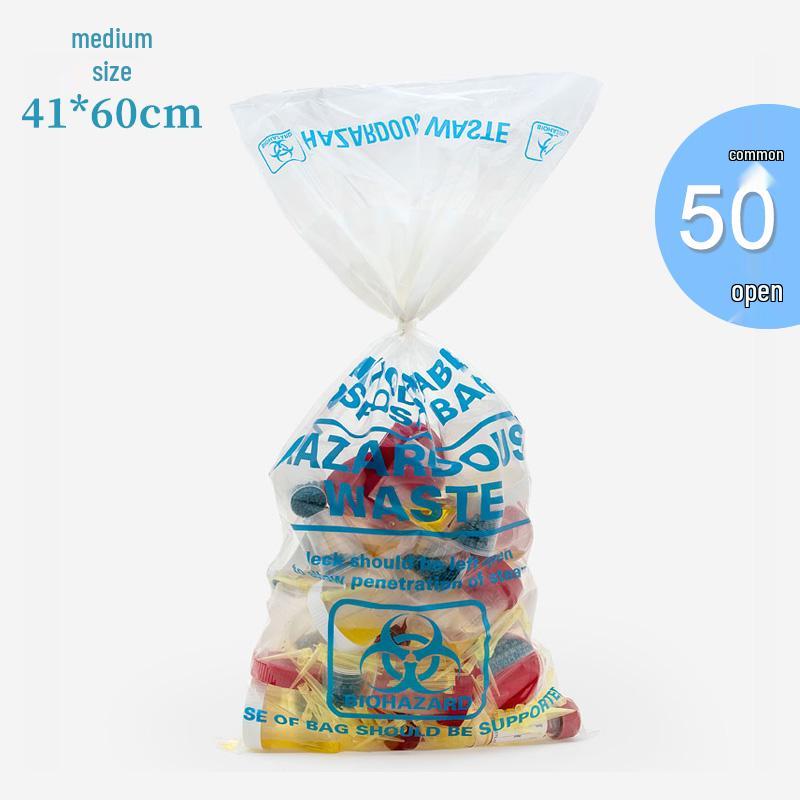 Autoclavable Red/Yellow Biohazard and Medical Waste Disposal Bags