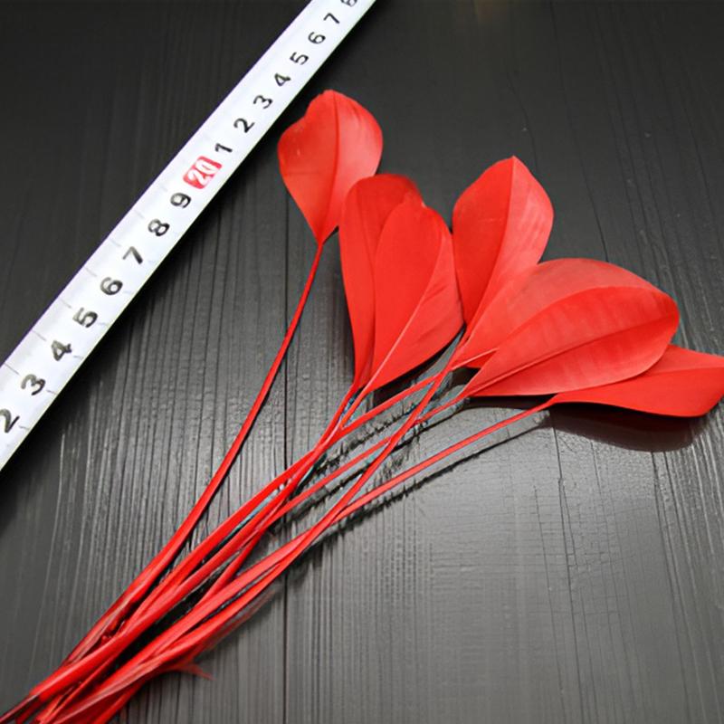 14-20cm Goose Feathers Bulk 25pcs Long Decoration Thin Plumas White Black Mixed Colors Plume For Crafts Hat Vases Carnival House