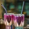 20 Pack 265cm Long Rainbow Metal Straws Reusable 304 Stainless Steel Drinking Straws for 30oz and 20oz Cup Bar Accessory