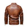 Veste en cuir pour homme, combinaison de moto et veste en cuir velours