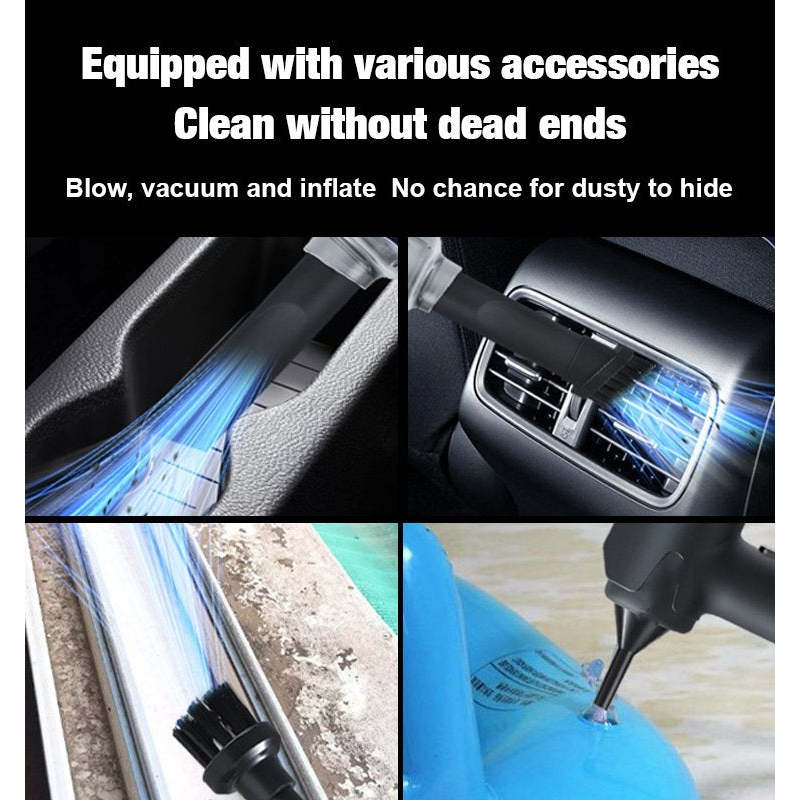 Blasen-Vakuum-Aufblasen-All-in-One-Akku-Staubsauger für Zuhause und Auto, stark kabelloser Handheld-Reiniger für Haushaltsgeräte