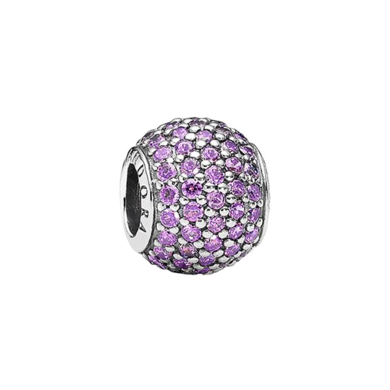 Pandora Purple Zircon Beads Pendant Women s Purple 791051CFP фиолетовый