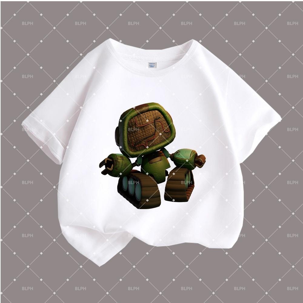 Cute Poppy Playtime Style Kids T-Shirt with Adorable Robot Design, Perfect for Zara Kids Lovers