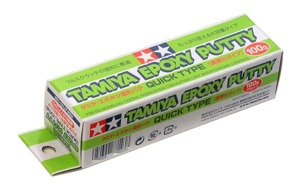 Tamiya Make-Up Series No. 143 Epoxy Modeling Putty (Fast-Curing Type) 100g Modeling Material 87143