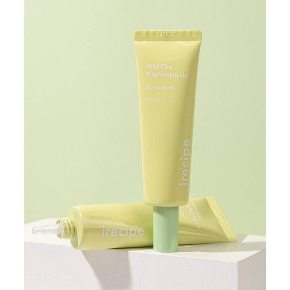 Irecipe [2pack] Mild Cica Brightening Up Sunscreen 50ml 2 Double Plan Spf50+  Pa++++