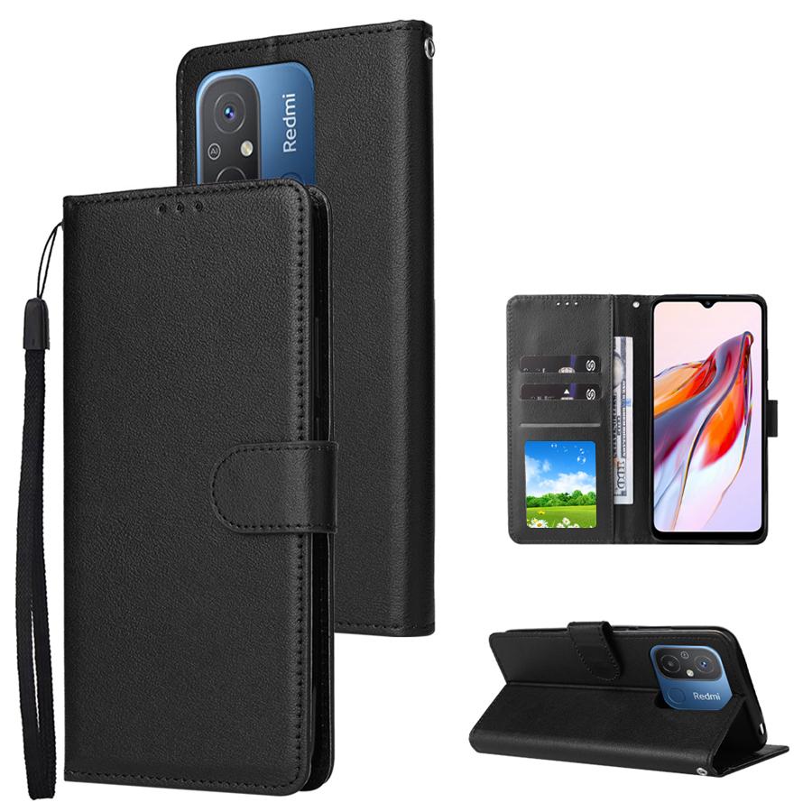 Wallet Card Slot Stand Magnetic Flip Leather Case For Xiaomi Redmi 13C 12 12C 10 10C 9 9A 9C 9T Poco X6 C65 M6 Pro X5 M5s 13T