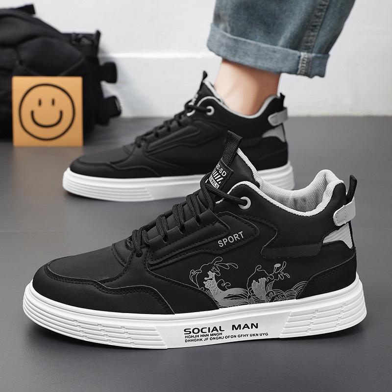 Men Casual Shoes High Top Fashion Sneakers for Men Student Comfortable Flats Ankle Boots Skateboarding Sneakers Brand Shoes Man