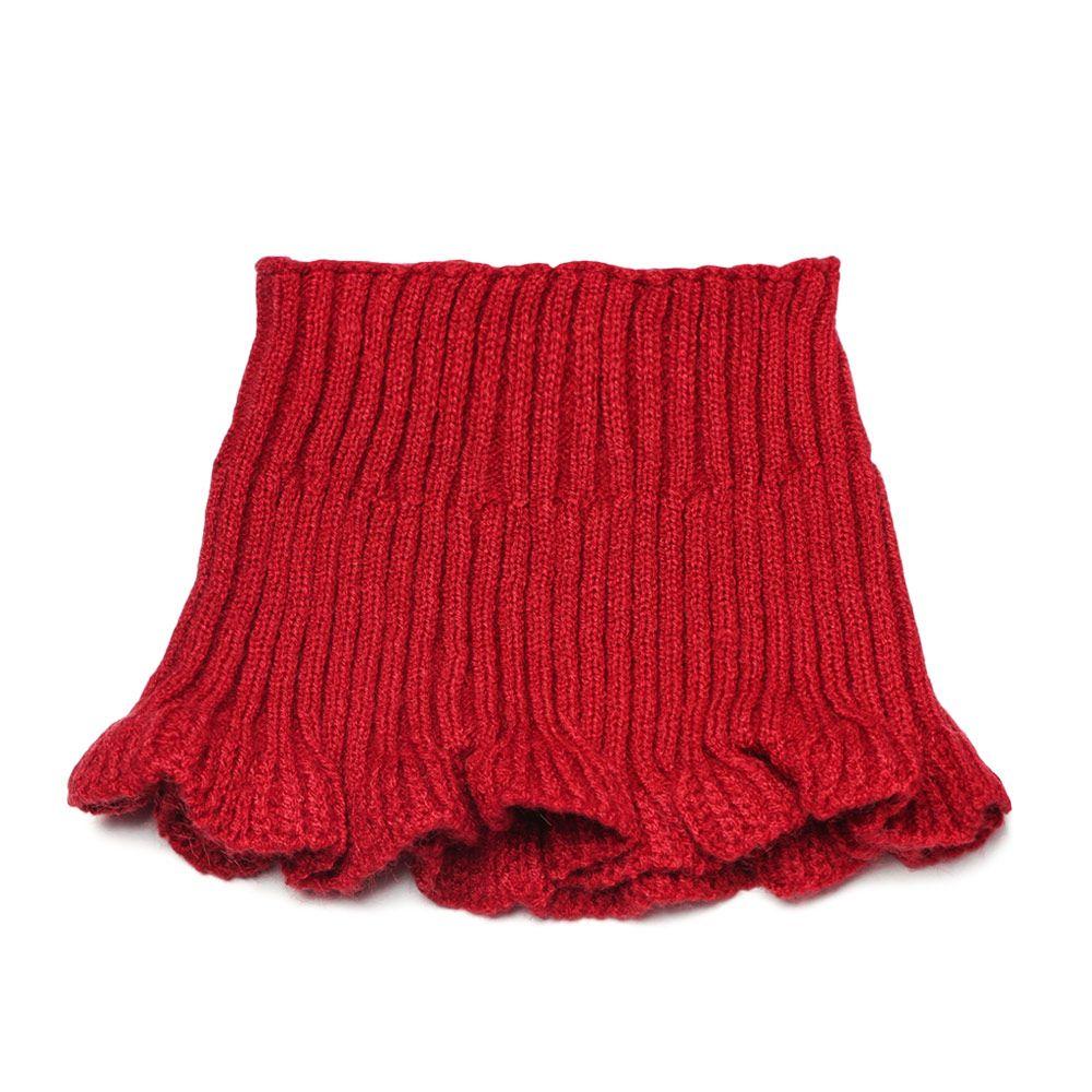 Women With Wooden Ears Warm Windproof Knitted Fake Collar Neck Guard Turtleneck Scarf
