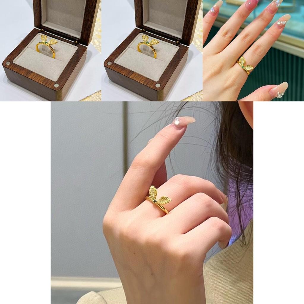 Cute And Chic Rabbit Ear Open Ring Ideal Gift For Rabbit Year Stylish Fashion Accessory
