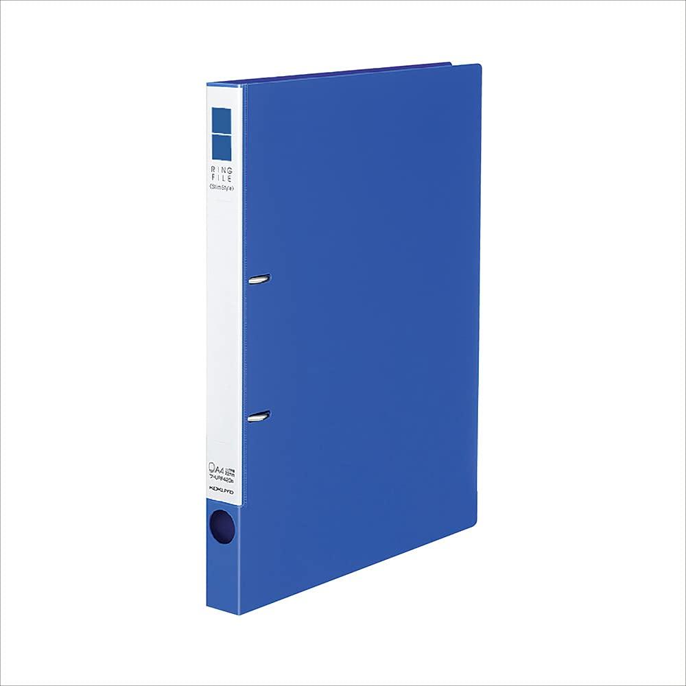 

KOKUYO File Ring File Slim A4 capacity Blue 2-hole 180-sheet F-URF420B