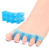 Silicone Toe Separators for Overlapping Toes & Hammer Toes, Ergonomic Toe Straightener for Yoga & Daily Relief, 1 Pair