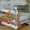 Drawer Slide Installation Jig Adjustable Cabinet Pull Jig Drill Guide with Toggle Clamp Magnetic Arm Stainless Rail Positioner