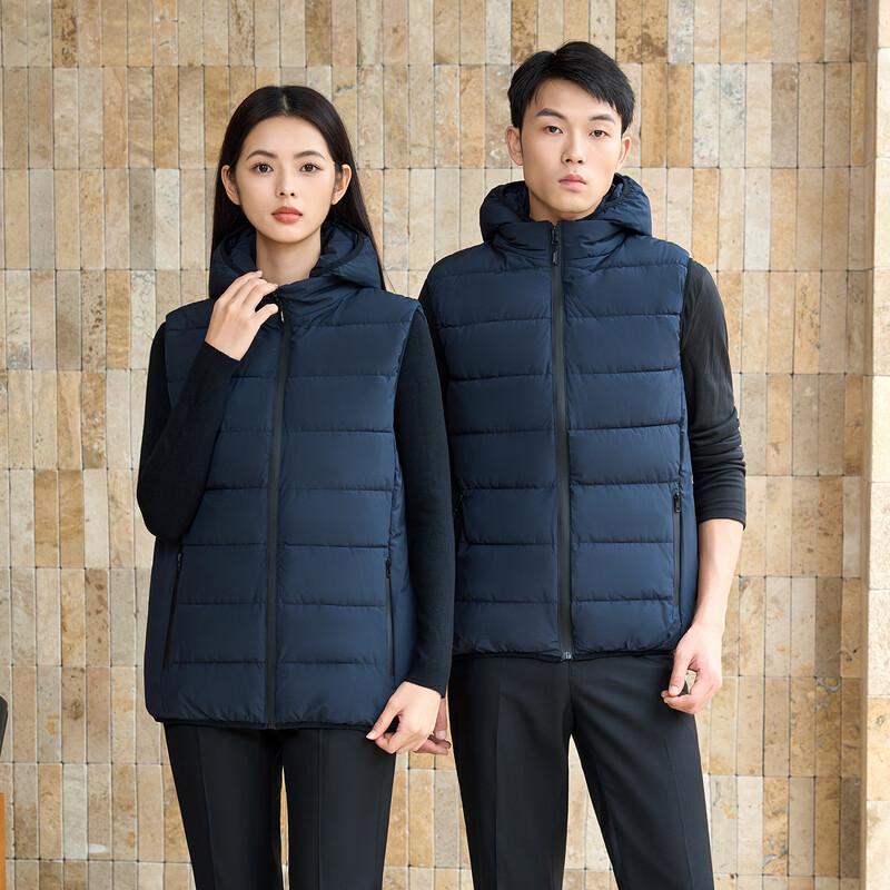 Teluoman Unisex Hooded Padded Work Vest
