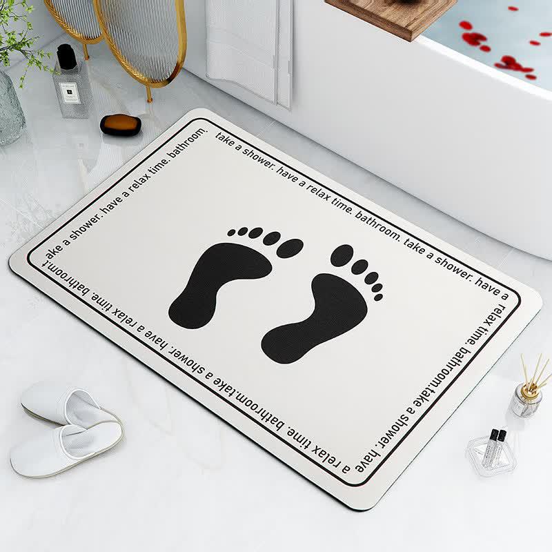 CINKYBOO Diatomaceous Earth Absorbent Bathroom Mat