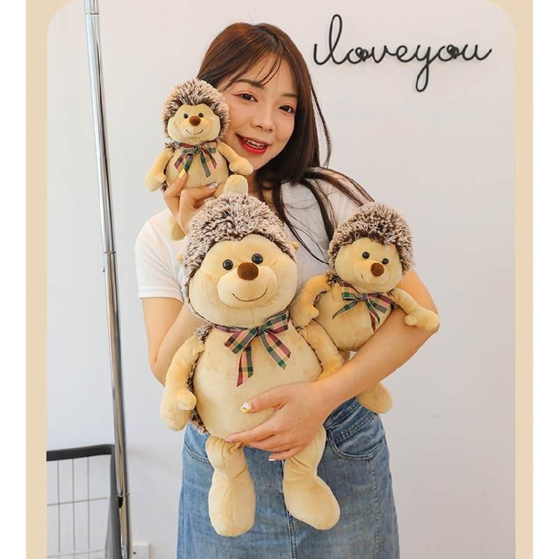 Cute Hedgehog Plush Toy Stuffed Animal For Girls Bedtime Cuddly Companion Warm Heart Gift