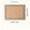 Teslin western dining mat double frame pvc placemat high temperature resistance waterproof oil-proof easy cleaning anti-aging advanced sense