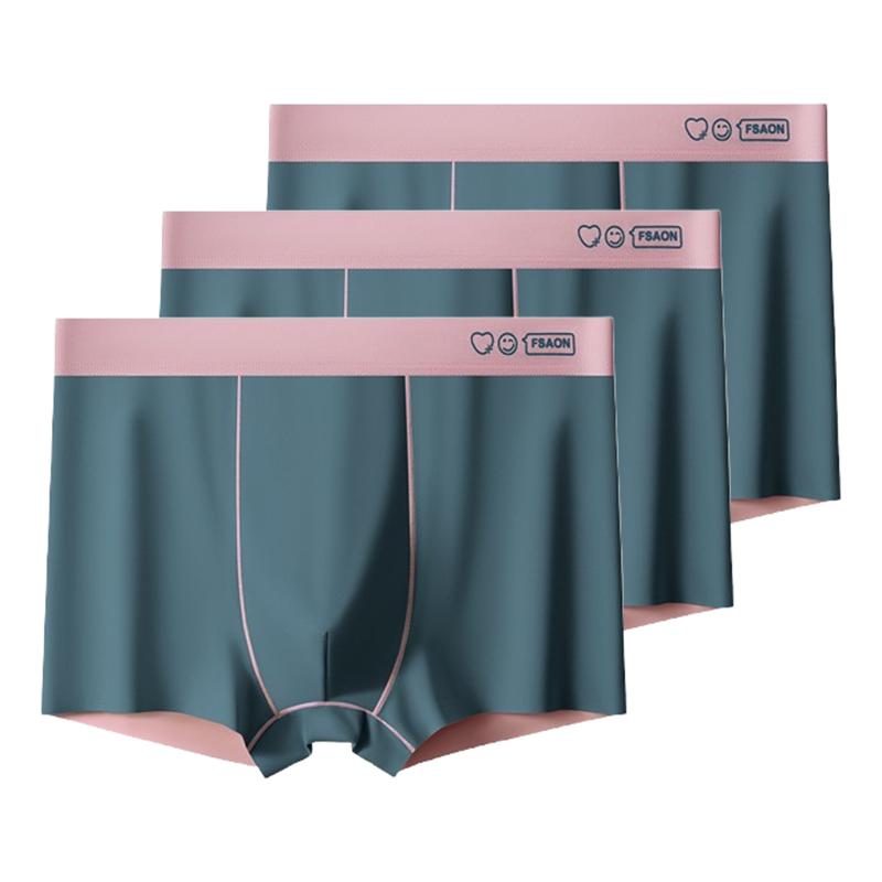 3pcs Men's Panties Antibacterial Boxershorts for men Comfortable Boxer Briefs Thin Section For Youth Underpants L XL XXL 3XL 4XL