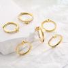 Women Classic Simple Opening Initial Letter Ring Fashion Party Jewelry Gift