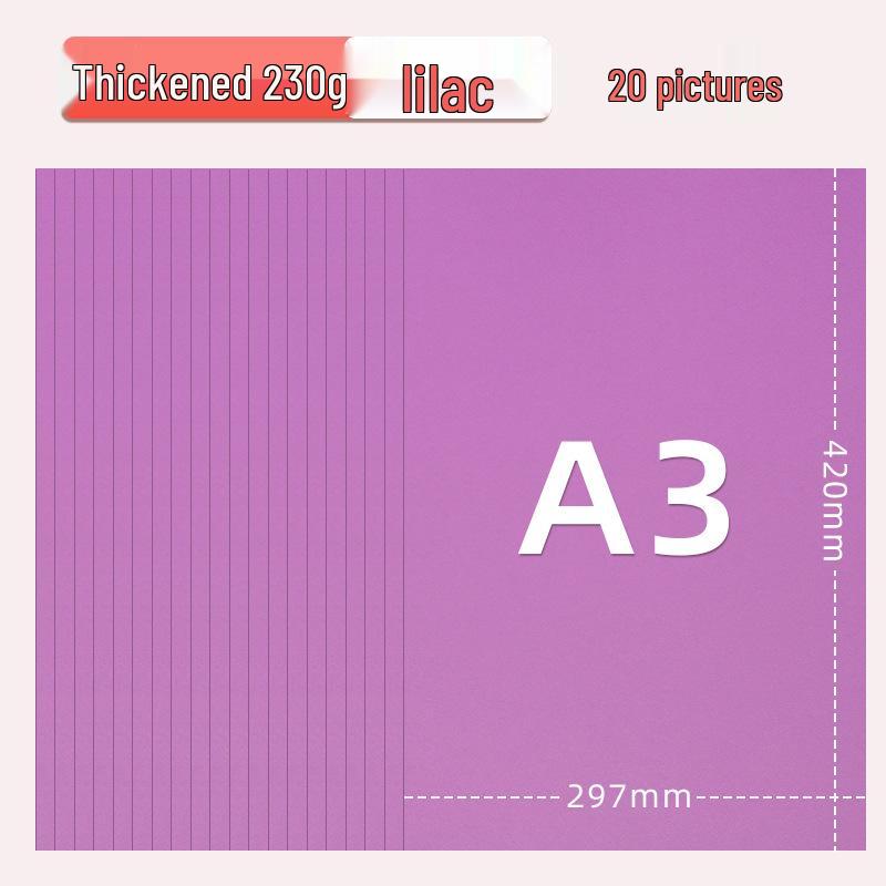Yuanhao A3 Thick Colored Cardstock, 230g for Kindergarten & Elementary School Crafts