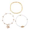 European & American Beach Multi-layer Beaded Shell Bracelet Set - Versatile Summer Ocean Jewelry