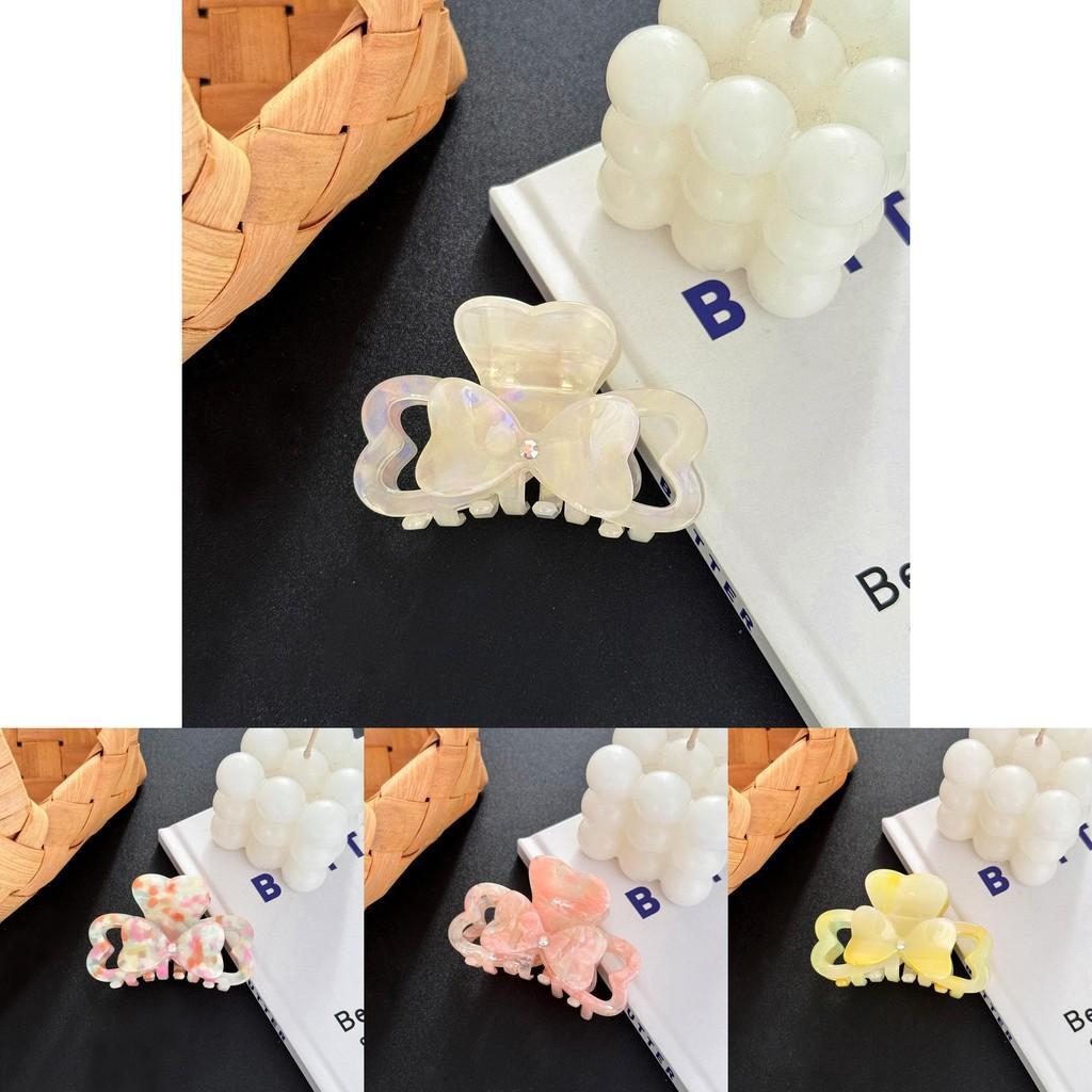 Premium France Heart Shaped Acetate Hair Claw Clip Stylish Fashion Accessory For Women