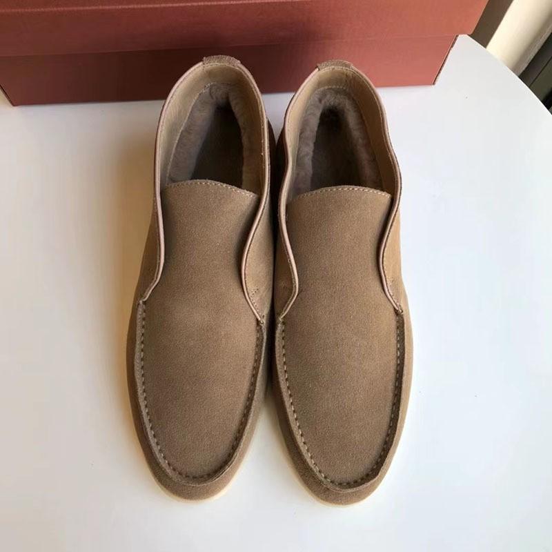 Cool boots new LP men's shoes high-top loafers lazy one-pedal casual single shoes flat-soled large