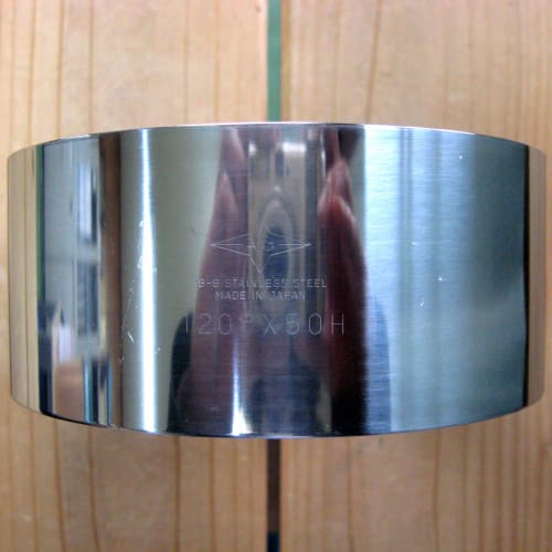 Nagao Tsubame-Sanjo Cake Mold, Circle Ring, 12cm Diameter X 5cm Height, Made In Japan, 99912-50