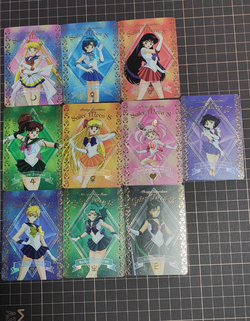DIY 10 Stück/Set Sailor Moon Vergoldung Selbstkontrolle Sammeln Unterschrift Tausch Flash Card Anime Cartoon Weihnachtsgeschenk