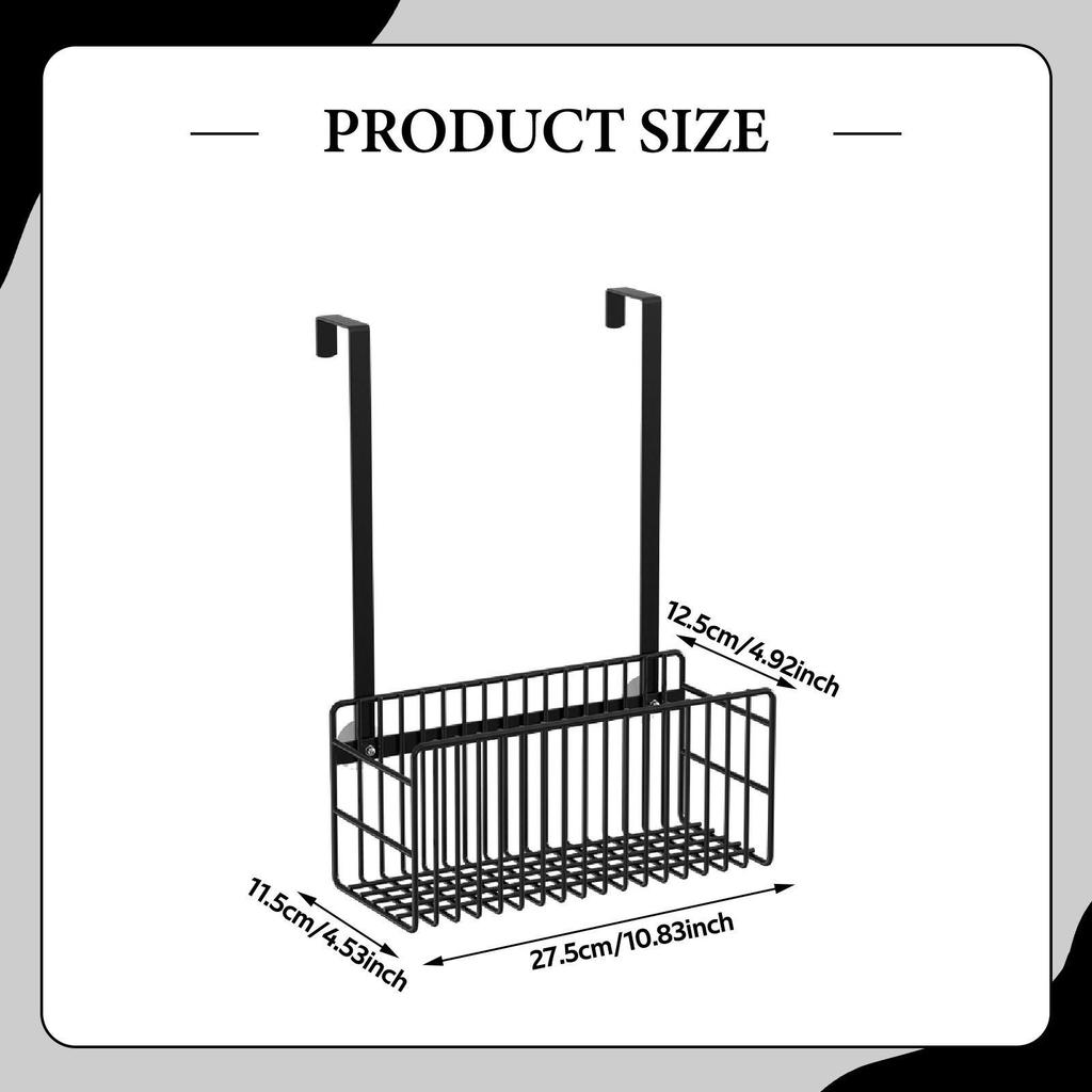 Over The Door Shower Basket, Easy Installation, Storage Rack, Bathroom Organizer for Laundry Room