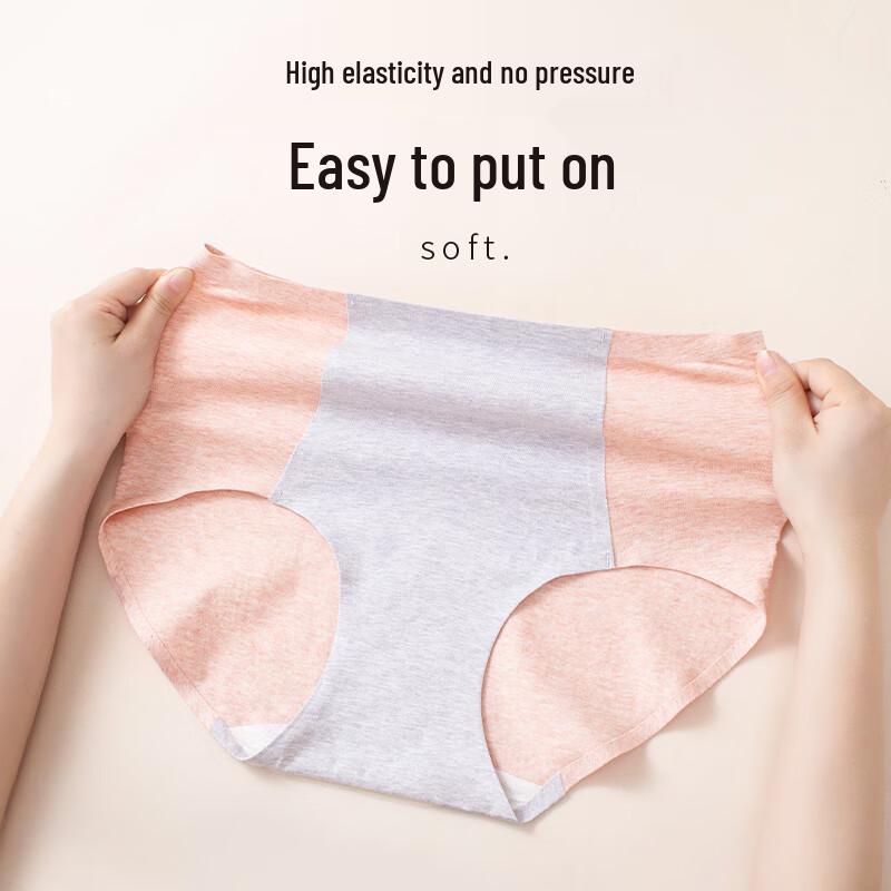 Langsha Women's High-Waist Tummy Control Antibacterial Briefs