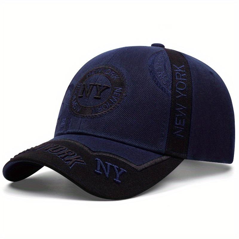 3D Embroidered Letter Washed Cotton Baseball Cap for Men and Women, Sunshade Sunscreen Hat, Sports Running Cap