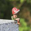 Farmhouse Fairy Resin Decor With Mushroom Figurine For Garden And Outdoor Display